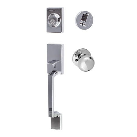 Sure-Loc Hardware Sure-Loc Hardware Stockholm Handleset, Durango Handleset Trim, Polished Chrome SH507-R-DU-RD 26